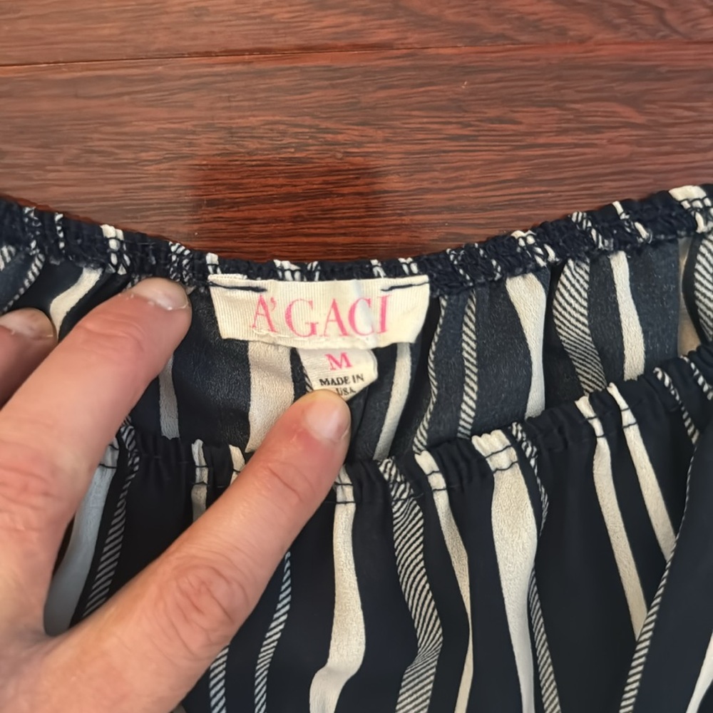 Striped Romper - Picture 2 of 5